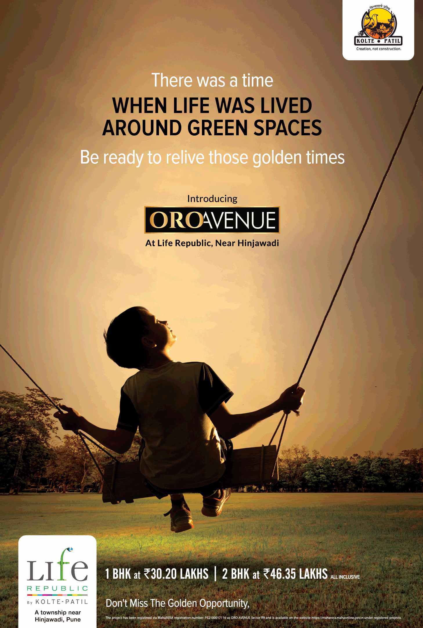 Introducing Oro Avenue at Kolte Patil Life Republic in Pune